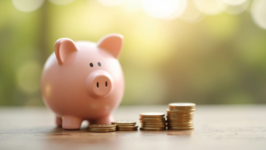 Savings goals and financial growth concept